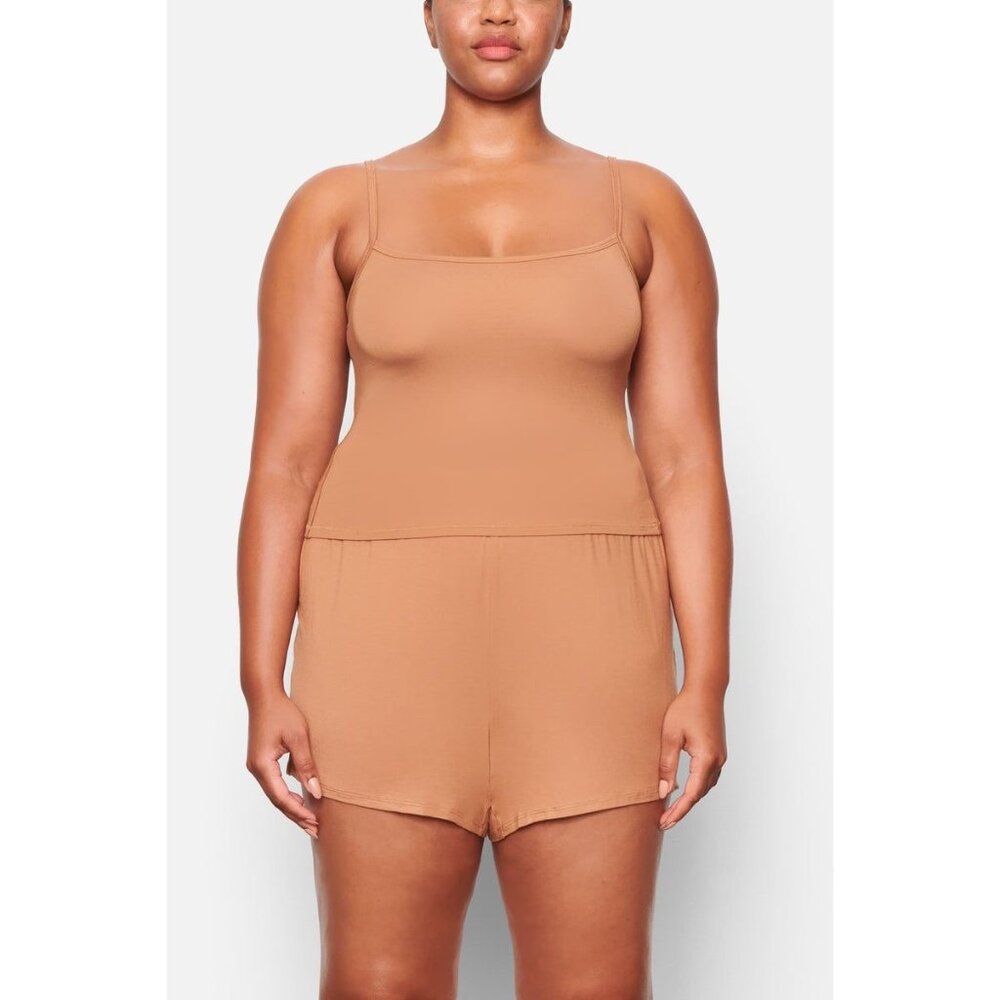 NWT🔥SKIMS Sleep Tank + Short Set Sienna Large - Picture 4 of 12